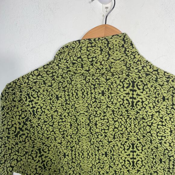 KAVU Pullover Top S Green Black Thumbholes Hiking Outdoor Layer Casual Trailwear - Picture 6 of 8